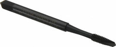 OSG - #4-40 UNC, 2 Flute, Oxide Finish, High Speed Steel Spiral Point Tap - Plug Chamfer, Right Hand Thread, 1-7/8" OAL, 9/16" Thread Length, 0.141" Shank Diam, 3B Class of Fit, Series 288 - Exact Tooling