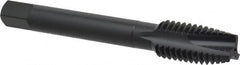 OSG - 1/2-13 UNC, 3 Flute, Oxide Finish, High Speed Steel Spiral Point Tap - Plug Chamfer, Right Hand Thread, 3-3/8" OAL, 1-21/32" Thread Length, 0.367" Shank Diam, 3B Class of Fit, Series 288 - Exact Tooling
