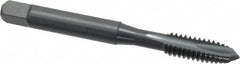 OSG - #3-48 UNC, 2 Flute, Oxide Finish, High Speed Steel Spiral Point Tap - Plug Chamfer, Right Hand Thread, 1-13/16" OAL, 1/2" Thread Length, 0.141" Shank Diam, 2B Class of Fit - Exact Tooling