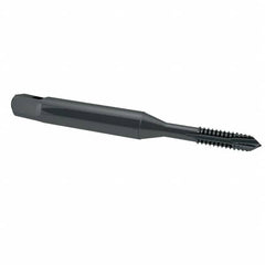 OSG - 3/8-16 UNC, 3 Flute, Oxide Finish, High Speed Steel Spiral Point Tap - Plug Chamfer, Right Hand Thread, 2-15/16" OAL, 1-1/4" Thread Length, 0.381" Shank Diam, 2B Class of Fit, Series 288 - Exact Tooling