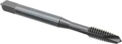 OSG - #12-24 UNC, 2 Flute, Oxide Finish, High Speed Steel Spiral Point Tap - Plug Chamfer, Right Hand Thread, 2-3/8" OAL, 15/16" Thread Length, 0.22" Shank Diam, 2B Class of Fit, Series 288 - Exact Tooling