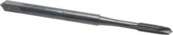 OSG - M3x0.50 Metric Coarse, 2 Flute, Oxide Finish, High Speed Steel Spiral Point Tap - Plug Chamfer, Right Hand Thread, 1-15/16" OAL, 5/8" Thread Length, 0.141" Shank Diam, 6H Class of Fit, Series 288 - Exact Tooling