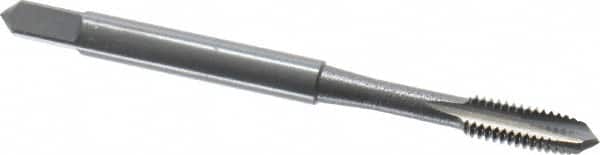 OSG - M4x0.70 Metric Coarse, 3 Flute, Oxide Finish, High Speed Steel Spiral Point Tap - Plug Chamfer, Right Hand Thread, 2-1/8" OAL, 3/4" Thread Length, 0.168" Shank Diam, 6H Class of Fit, Series 288 - Exact Tooling