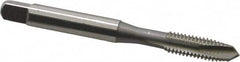 OSG - M6x1.00 Metric Coarse, 3 Flute, Bright Finish, High Speed Steel Spiral Point Tap - Plug Chamfer, Right Hand Thread, 2-1/2" OAL, 1" Thread Length, 0.255" Shank Diam, 6H Class of Fit, Series 288 - Exact Tooling