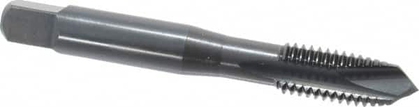 OSG - M10x1.50 Metric Coarse, 3 Flute, Oxide Finish, High Speed Steel Spiral Point Tap - Plug Chamfer, Right Hand Thread, 2-15/16" OAL, 1-1/4" Thread Length, 0.381" Shank Diam, 6H Class of Fit, Series 288 - Exact Tooling