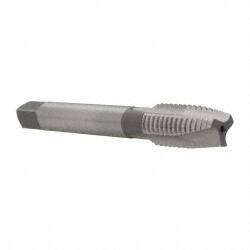 OSG - M12x1.75 Metric Coarse, 3 Flute, Bright Finish, High Speed Steel Spiral Point Tap - Plug Chamfer, Right Hand Thread, 3-3/8" OAL, 1-21/32" Thread Length, 0.367" Shank Diam, 6H Class of Fit - Exact Tooling
