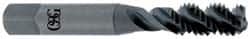 OSG - 7/16-20 UNF 3 Flute 2B Bottoming Spiral Flute Tap - High Speed Steel, Oxide Finish, 3-5/32" OAL, Right Hand Flute, Right Hand Thread - Exact Tooling