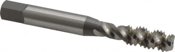 OSG - 5/16-18 UNC 3 Flute 2B Bottoming Spiral Flute Tap - High Speed Steel, Bright Finish, 2-23/32" OAL, Right Hand Flute, Right Hand Thread - Exact Tooling