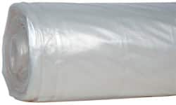 Value Collection - 100' Long x 20' Wide Polyethylene Tarp & Dust Cover - Clear, 4 mil Thickness - Exact Tooling