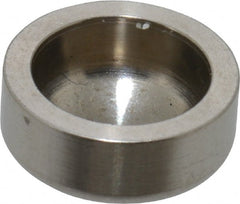 VNE - 1/2", Unpolished Style, Sanitary Stainless Steel Pipe End Cap - Butt Weld Connection, Grade 316L - Exact Tooling