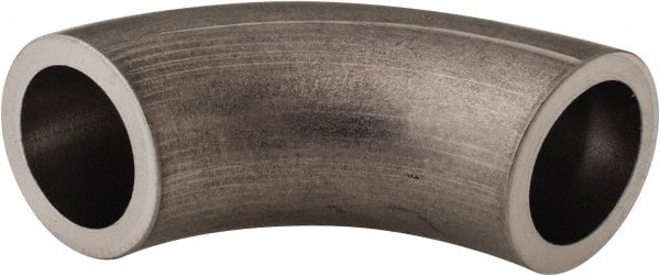 VNE - 1/2", Unpolished Style, Sanitary Stainless Steel Pipe 90° Elbow - Butt Weld x Butt Weld Connection, Grade 316L - Exact Tooling