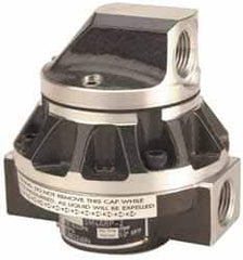 GPI - 1/2" FNPT Port Oval Gear Flowmeter - 800 Max psi, 0.3 to 7.9 GPM, Stainless Steel - Exact Tooling