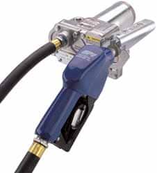 GPI - 15 GPM, 3/4" Hose Diam, Pump - 1" Inlet, 3/4" Outlet, 12 VDC, 12' Hose Length, 1/5 hp - Exact Tooling
