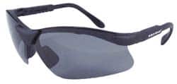 DeWALT - Smoke Lenses, Framed Polarized Glasses - Anti-Fog, Scratch Resistant, Black Plastic Frame, Adjustable Temples, Size Universal, Wrap Around - Exact Tooling