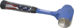 Vaughan Bushnell - 3 Lb Head Drilling Hammer - 10-3/4" OAL, 9-1/8" Long Steel Handle with Grip, 1-3/8" Face Diam - Exact Tooling