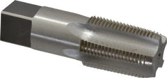 Interstate - 3/4-14 NPT Thread, 5 Flute Standard Pipe Tap - 3-1/4" OAL, 1-3/8" Thread Length, 29/32" Shank Diam, Bright Finish, High Speed Steel - Exact Tooling
