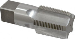 Interstate - 1-1/4 - 11-1/2 NPT Thread, 5 Flute Standard Pipe Tap - 4" OAL, 1-3/4" Thread Length, 1-5/16" Shank Diam, Bright Finish, High Speed Steel - Exact Tooling