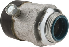 Cooper Crouse-Hinds - 3/4" Trade, Malleable Iron Set Screw Straight Rigid/Intermediate (IMC) Conduit Connector - Insulated - Exact Tooling