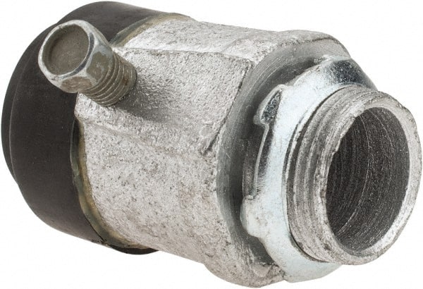 Cooper Crouse-Hinds - 3/4" Trade, Malleable Iron Set Screw Straight Rigid/Intermediate (IMC) Conduit Connector - Noninsulated - Exact Tooling