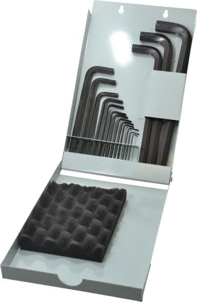 Eklind - 16 Piece L-Key Ball End Hex Key Set - Exact Tooling