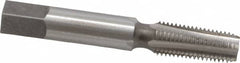 Interstate - 1/16-27 NPTF Thread, 4 Flute Standard Pipe Tap - 2-1/8" OAL, 11/16" Thread Length, 5/16" Shank Diam, Bright Finish, High Speed Steel - Exact Tooling
