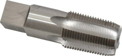 Interstate - 3/4-14 NPTF Thread, 5 Flute Standard Pipe Tap - 3-1/4" OAL, 1-3/8" Thread Length, 29/32" Shank Diam, Bright Finish, High Speed Steel - Exact Tooling