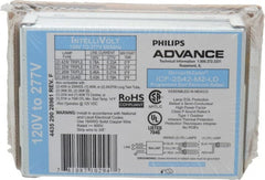 Philips Advance - 1 or 2 Lamp, 120-277 Volt, 0.21 to 0.78 Amp, 0 to 39, 40 to 79 Watt, Programmed Start, Electronic, Nondimmable Fluorescent Ballast - 0.80, 0.85, 0.93, 0.94, 0.95, 0.96, 0.97, 0.98, 1.00 Ballast Factor - Exact Tooling