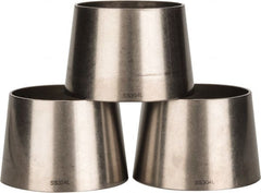 VNE - 3 x 2-1/2", Unpolished Style, Sanitary Stainless Steel Pipe Concentric Reducer - Butt Weld x Butt Weld Connection, Grade 304 - Exact Tooling