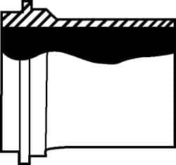 VNE - 4", John Perry Style, Sanitary Stainless Steel Pipe Long Welding Ferrule - Plain x Plain Connection, Grade 316L - Exact Tooling