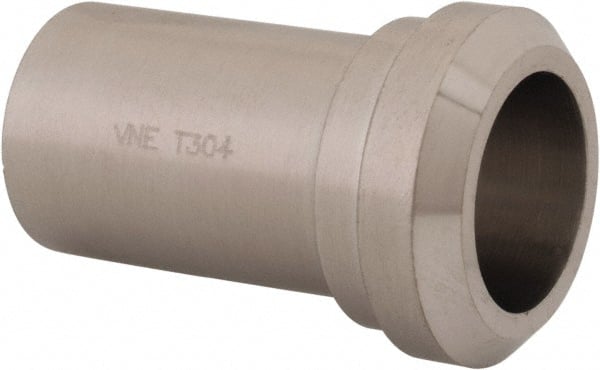 VNE - 1", Bevel Seat Style, Sanitary Stainless Steel Pipe Long Welding Ferrule - Plain Light Wall Connection, Grade 304/304L - Exact Tooling
