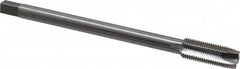 Interstate - 1/2-20 UNF 3 Flute H3 Bright Finish High Speed Steel Spiral Point Extension Tap - Plug Chamfer, 6" OAL, 3B Class of Fit - Exact Tooling