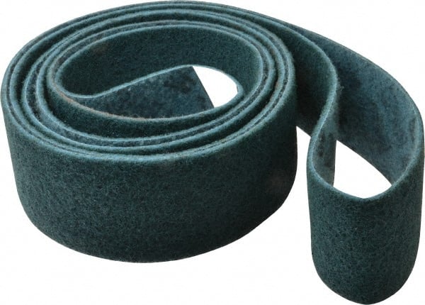 3M - 3" Wide x 132" OAL, Talc Abrasive Belt - Talc, Nonwoven, Series SC-BL - Exact Tooling