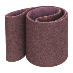3M - 6" Wide x 48" OAL, Aluminum Oxide Abrasive Belt - Aluminum Oxide, Medium, Coated, Series SC-BL - Exact Tooling