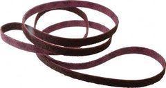 3M - 1" Wide x 132" OAL, Aluminum Oxide Abrasive Belt - Aluminum Oxide, Medium, Nonwoven, Series SC-BL - Exact Tooling