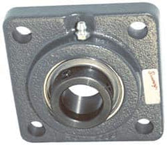 Browning - 1-1/4" ID, 4-5/8" OAL x 4-5/8" OAH 4-Bolt Flange - 3,493 Lb Static Cap, 5,782 Lb Dyn Cap, 3-5/8" Btw Mnt Hole Ctrs, Cast Iron - Exact Tooling