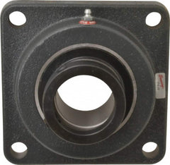 Browning - 2-3/16" ID, 6-3/8" OAL x 6-3/8" OAH 4-Bolt Flange - 6,601 Lb Static Cap, 9,752 Lb Dyn Cap, 5-1/8" Btw Mnt Hole Ctrs, Cast Iron - Exact Tooling