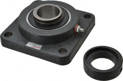 Browning - 1-1/2" ID, 5-1/8" OAL x 5-1/8" OAH 4-Bolt Flange - 4,467 Lb Static Cap, 7,340 Lb Dyn Cap, 4" Btw Mnt Hole Ctrs, Cast Iron - Exact Tooling
