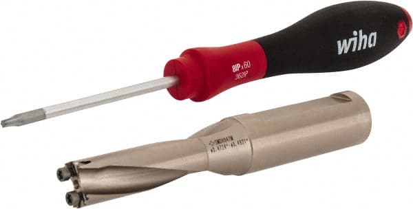 Sumitomo - 12 to 12.49mm Diam, 3xD, 1.734" Max Depth, 5/8" Shank Diam, 2.266" Flute, 4.141" OAL, Replaceable Tip Drill - Series SMD - Exact Tooling