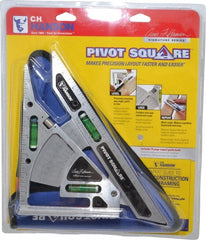 C.H. Hanson - 11" Blade Length, 8" Base Width Aluminum Square - 8 Inch Wide Base - Exact Tooling