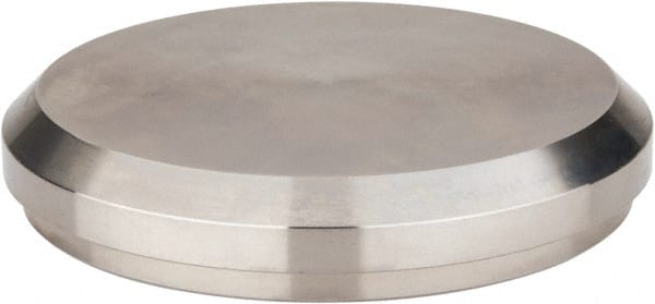 VNE - 4", Bevel Seat Style, Sanitary Stainless Steel Pipe End Cap - Plain End Cap Connection, Grade 316/316L - Exact Tooling