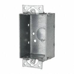 Cooper Crouse-Hinds - 1 Gang, (3) 1/2" Knockouts, Steel Rectangle Switch Box - 3" Overall Height x 2" Overall Width x 1-1/2" Overall Depth - Exact Tooling