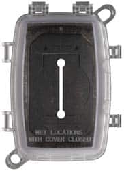 Cooper Crouse-Hinds - Electrical Outlet Box Polycarbonate Weatherproof Cover - Includes Inserts - Exact Tooling