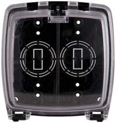 Cooper Crouse-Hinds - Electrical Outlet Box Polycarbonate Weatherproof Cover - Includes Inserts - Exact Tooling