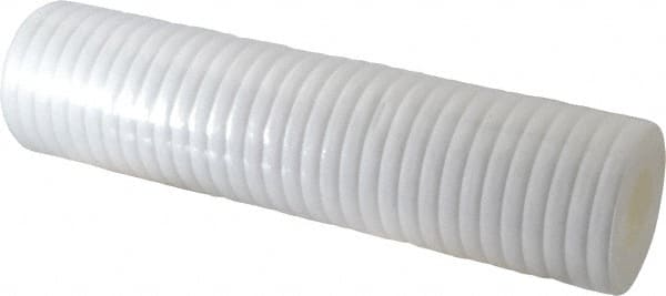 Parker - 2-1/2" OD, 1µ, Polyolefin Thermal Bonded Cartridge Filter - 10" Long - Exact Tooling