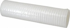 Parker - 2-1/2" OD, 100µ, Polyolefin Thermal Bonded Cartridge Filter - 10" Long - Exact Tooling