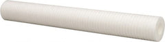 Parker - 2-1/2" OD, 100µ, Polyolefin Thermal Bonded Cartridge Filter - 20" Long - Exact Tooling