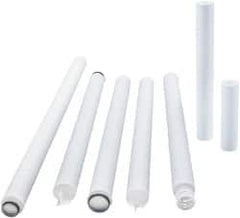 Parker - 2-1/2" OD, 5µ, Polypropylene Melt Blown-Thermal Bonded Cartridge Filter - 20" Long, Reduces Sediments & Rust - Exact Tooling