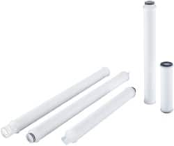 Parker - 2-1/2" OD, 5µ, Polypropylene Pleated-Melt Blown & Spun Bonded Cartridge Filter - 20" Long - Exact Tooling