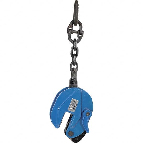 Vestil - 2,000 Lbs. Load Capacity Plate Clamp - 0.8 Inch Max Thickness, 3 Inch Throat Depth and 3 Inch Bale Opening - Exact Tooling