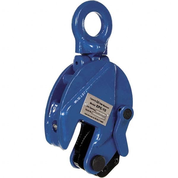 Vestil - 1,000 Lbs. Load Capacity Plate Clamp - 0.6 Inch Max Thickness, 1.56 Inch Throat Depth and 1.1 Inch Bale Opening - Exact Tooling